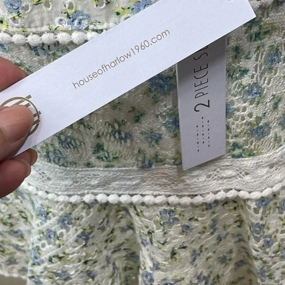House of Harlow Tiered Floral Mini Skirt Cottagecore | NWT | Size Small - Picture 12 of 16